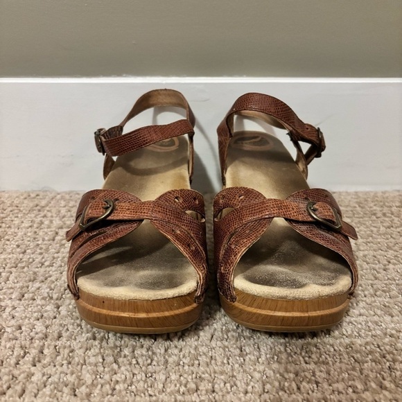 Dansko Brown Sissy Clog Sandal - size 39 - Picture 4 of 9